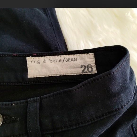 Rag & Bone Black Legging Jeans Midrise Soft Twill - Picture 6 of 6